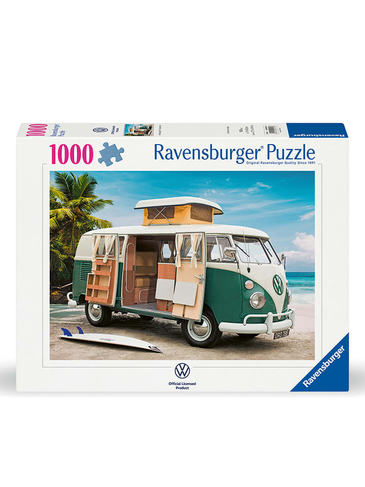 

Пазл из 1000 деталей "Фольксваген Т1 Кемпер" - для детей от 14 лет и старше