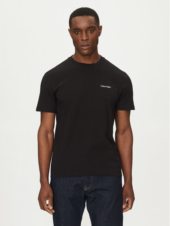 

Футболка обычного кроя Linear Box Logo K10K114152 Calvin Klein, черный