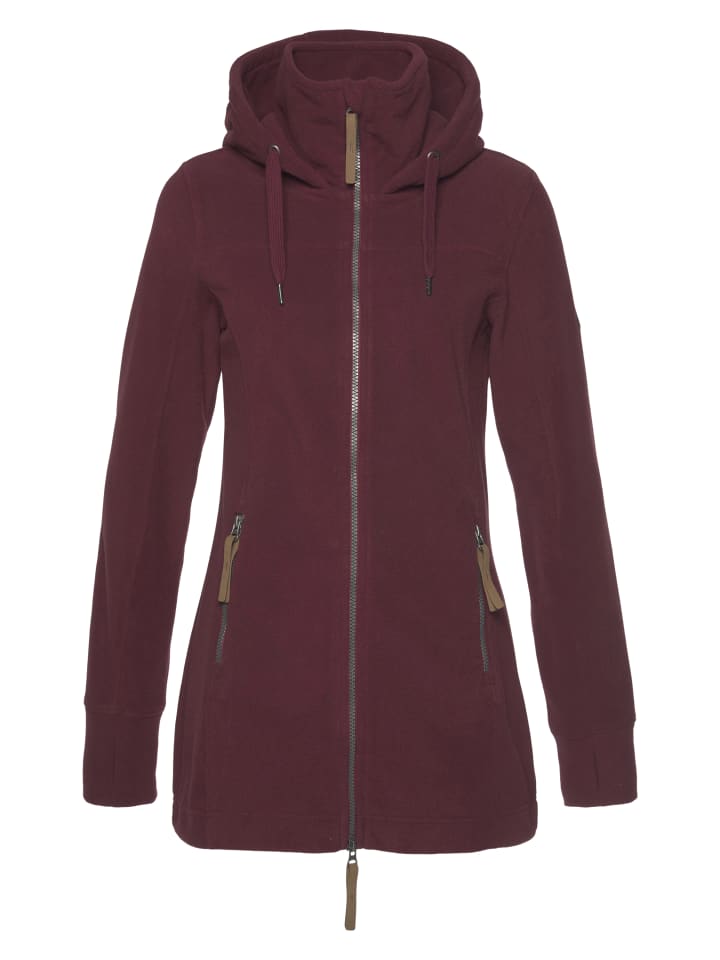 

Polarino Флисовая куртка бордового цвета