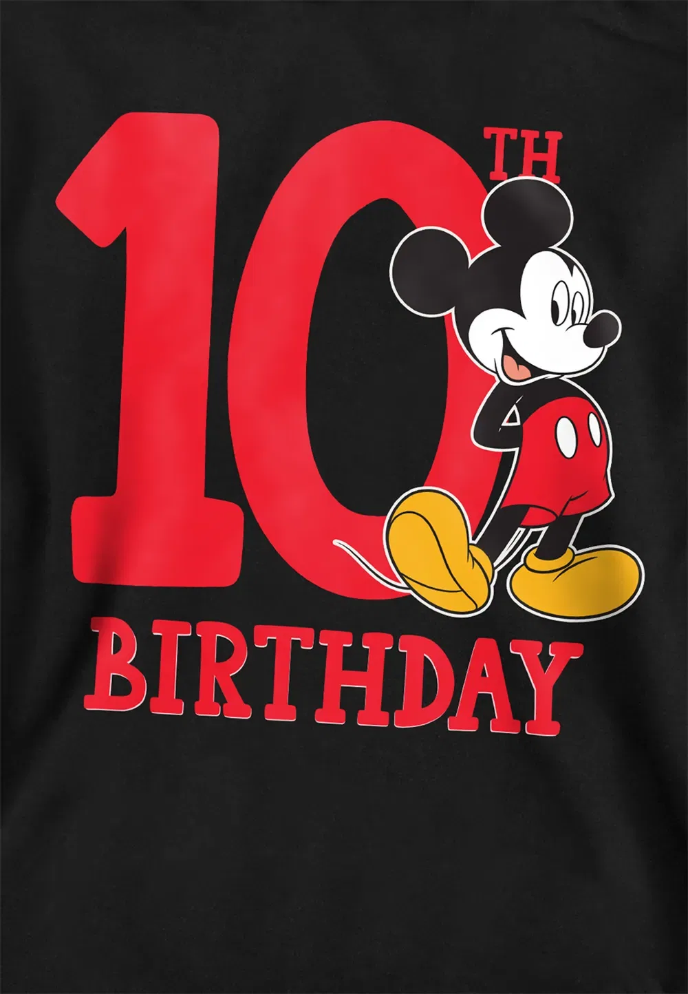 Детская худи Mickey Mouse 10th Birthday, Disney, черный — фото 2