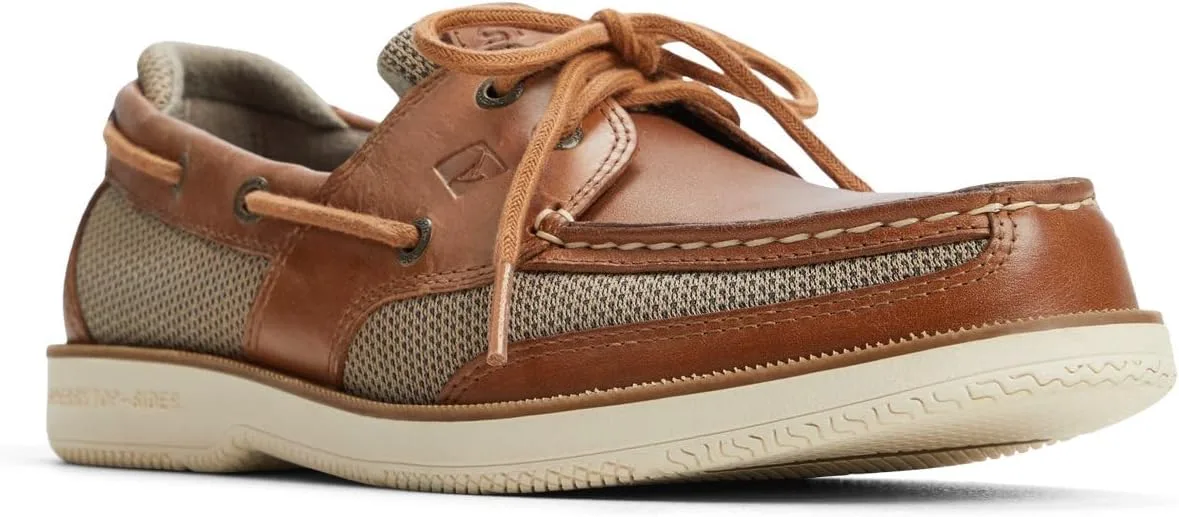 Мужские лодочные туфли Sperry Tarpon с двумя люверсами, бежевый — фото 2