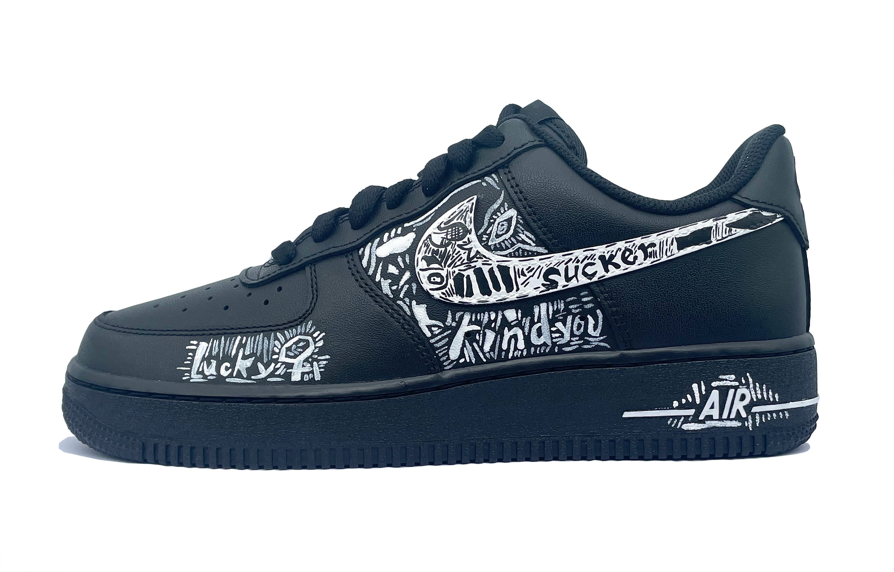 

Кроссовки Nike Air Force 1 Skateboarding Shoes Unisex Low-top Black/Blue, синий