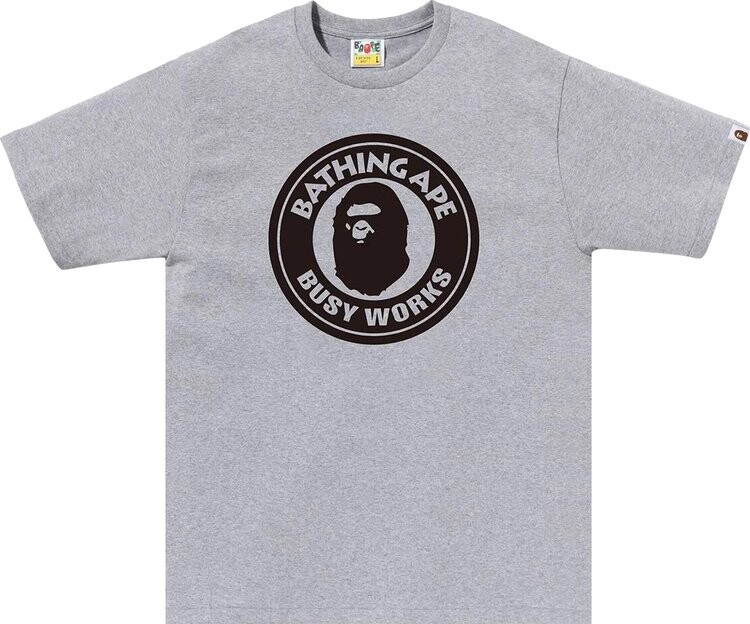 

Футболка BAPE Bicolor Busy Works 'Grey', серый