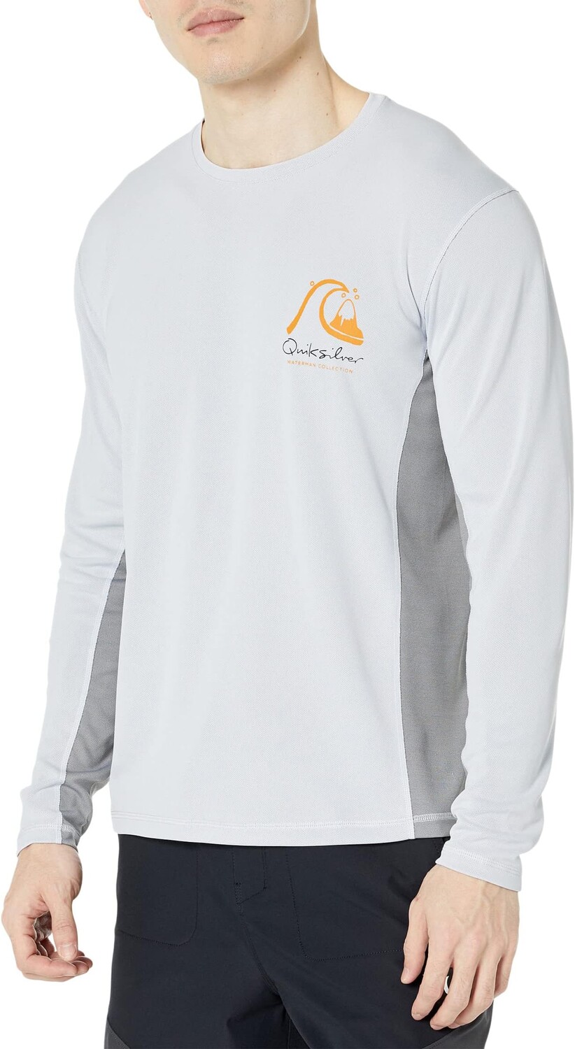 

Плавки Quiksilver Waterman Bamboo Check 2 Long Sleeve Surf Tee, белый