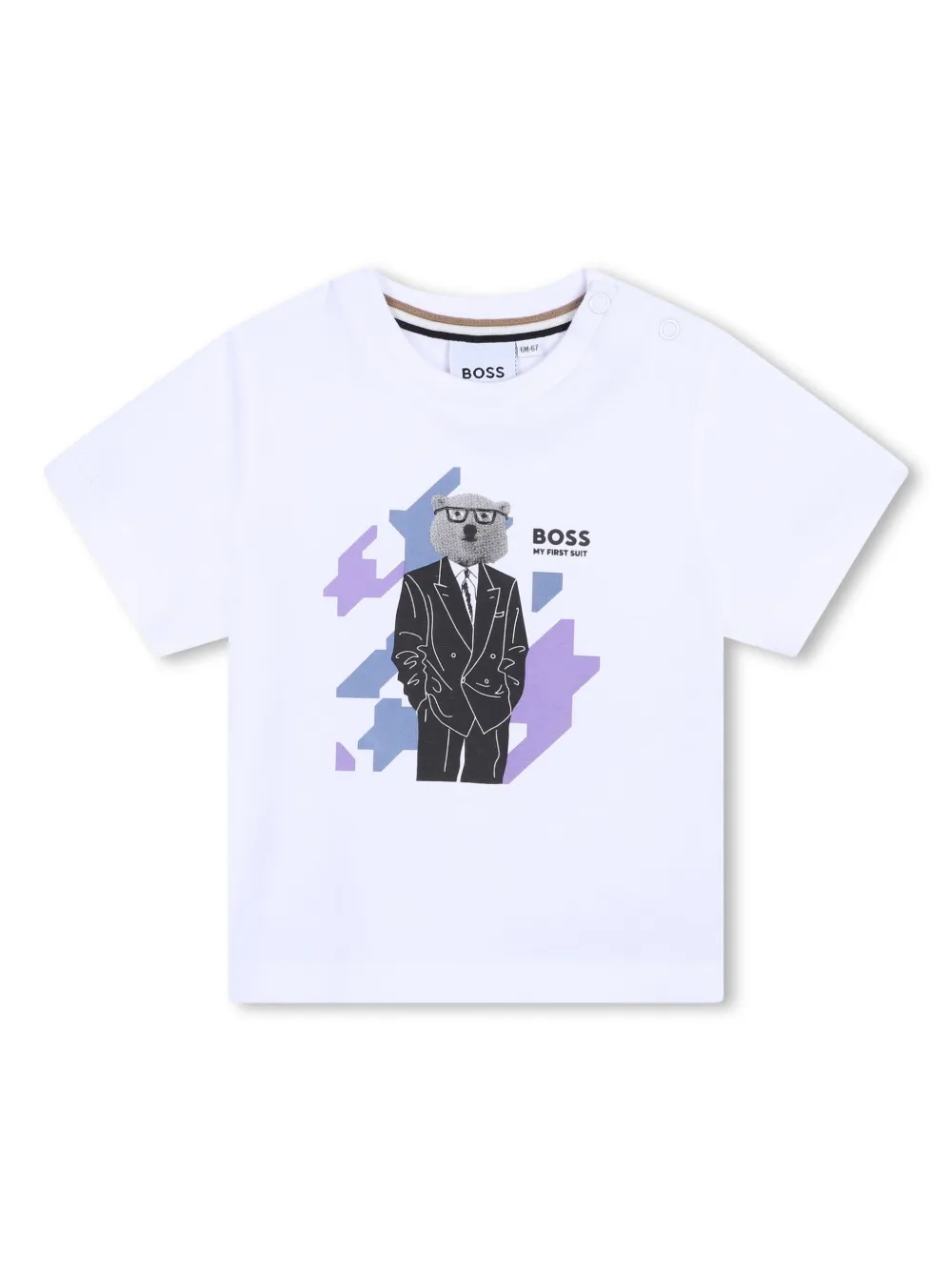 

Футболка с логотипом BOSS Kidswear, белый