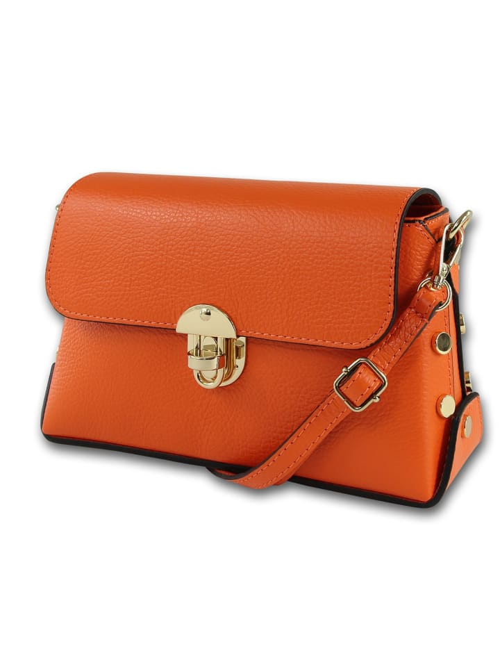 

Кожаная сумка через плечо Toscanto оранжевого цвета, примерно 22 см Toscanto