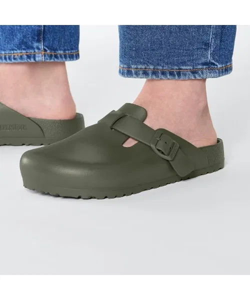 Унисекс сабо Birkenstock Boston EVA Хаки — фото 4