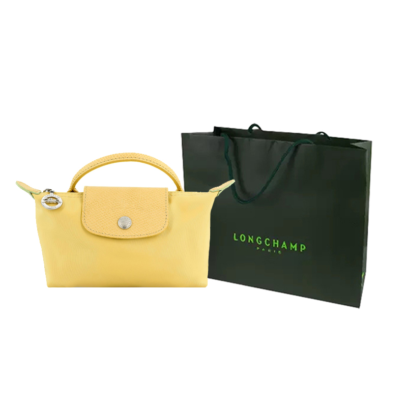 

LONGCHAMP Сумка Le Pliage Green Cow Leather Trim Dumpling, Shopping Bag Set(Basic Set+Shopping Bag)
