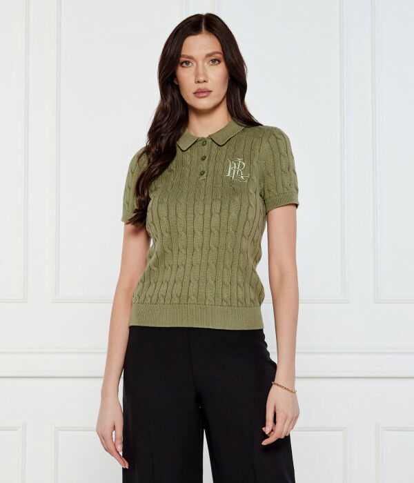 

Рубашка поло Slim fit Lauren Ralph Lauren, хаки