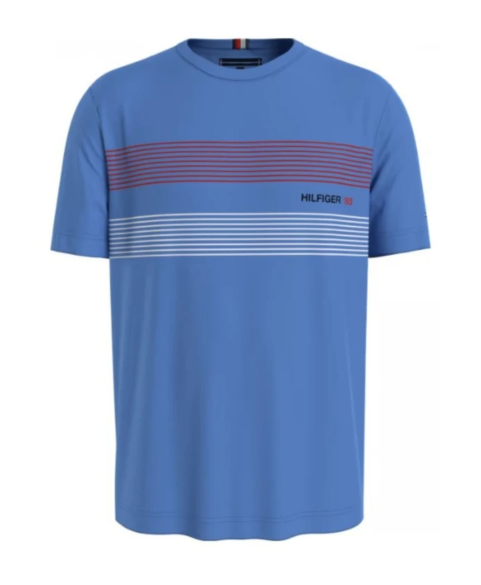 

Футболка с логотипом на груди, модель 1985, стандартный крой. Tommy Hilfiger, синий