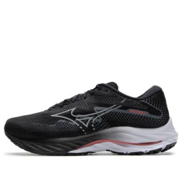 

Кроссовки wave rider 27 'black grey red' Mizuno, черный