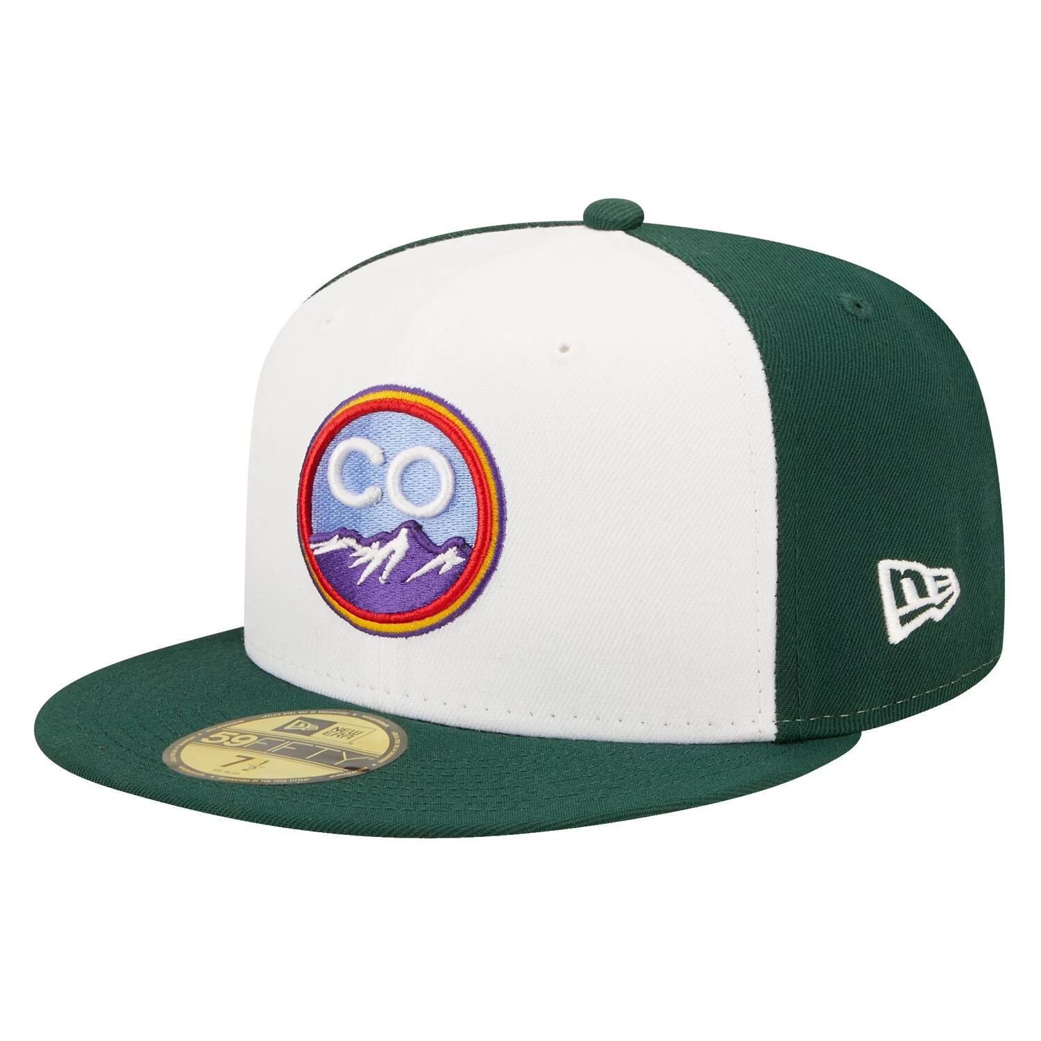 

Мужская приталенная шляпа New Era White Colorado Rockies 2022 City Connect 59FIFTY