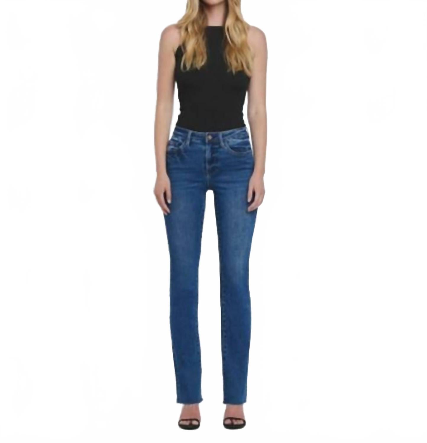 

Джинсы Bootcut с высокой талией, средней потертости Lovervet, Medium Wash