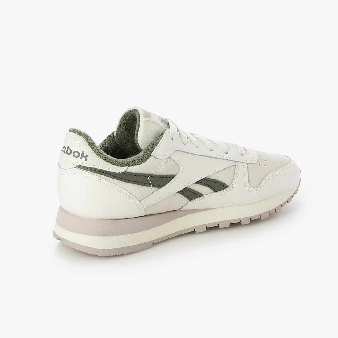 Классические кожаные кроссовки-ботинки Reebok унисекс, Chalk — фото 4