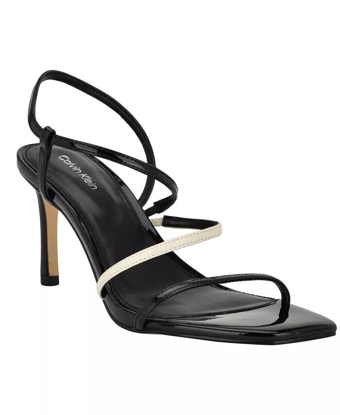 Женские сандалии Hadlee Strappy Square Toe Dress Calvin Klein, черный