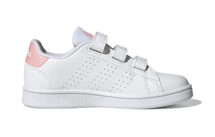 Детские кроссовки для скейтбординга ADVANTAGE PS Low-top Белые/пудровые Adidas Neo — фото 2