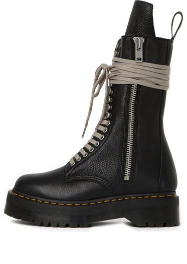 

Ботинки Dr.Martens x Rick Owens 1918 Leather Lace Up Platform Boots 'Black' 27979001, черный