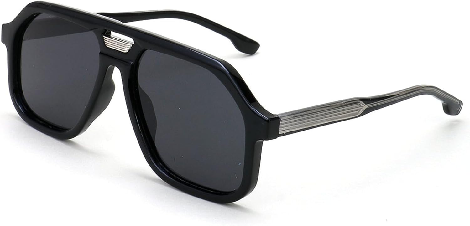 

Солнцезащитные очки Willochra Retro Oversized Pilot для женщин и мужчин, модные винтажные квадратные солнцезащитные очки в стиле 70-х, стильные, с защитой от УФ-излучения UV400, C4