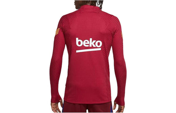 Футболка Nike F.C. Barcelona VaporKnit Strike Football Drill Top 'Red', красный — фото 2