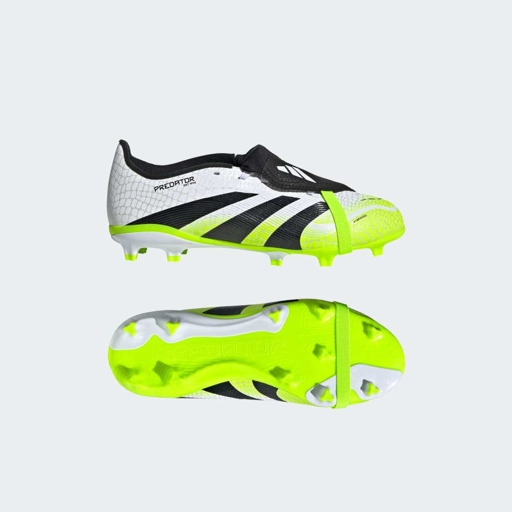 

Бутсы Adidas Predator League Fold-Over Tongue Firm/Multi-Ground Cleats Kids, цвет Cloud White/Core Black/Lucid Lemon