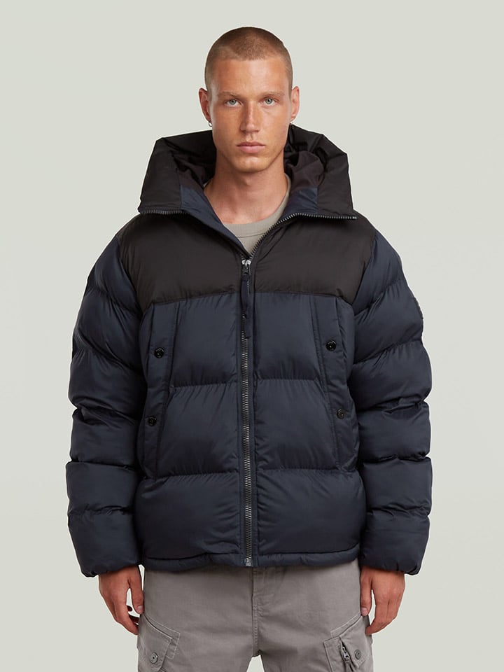 

G-Star Зимняя куртка черного/темно-синего цвета