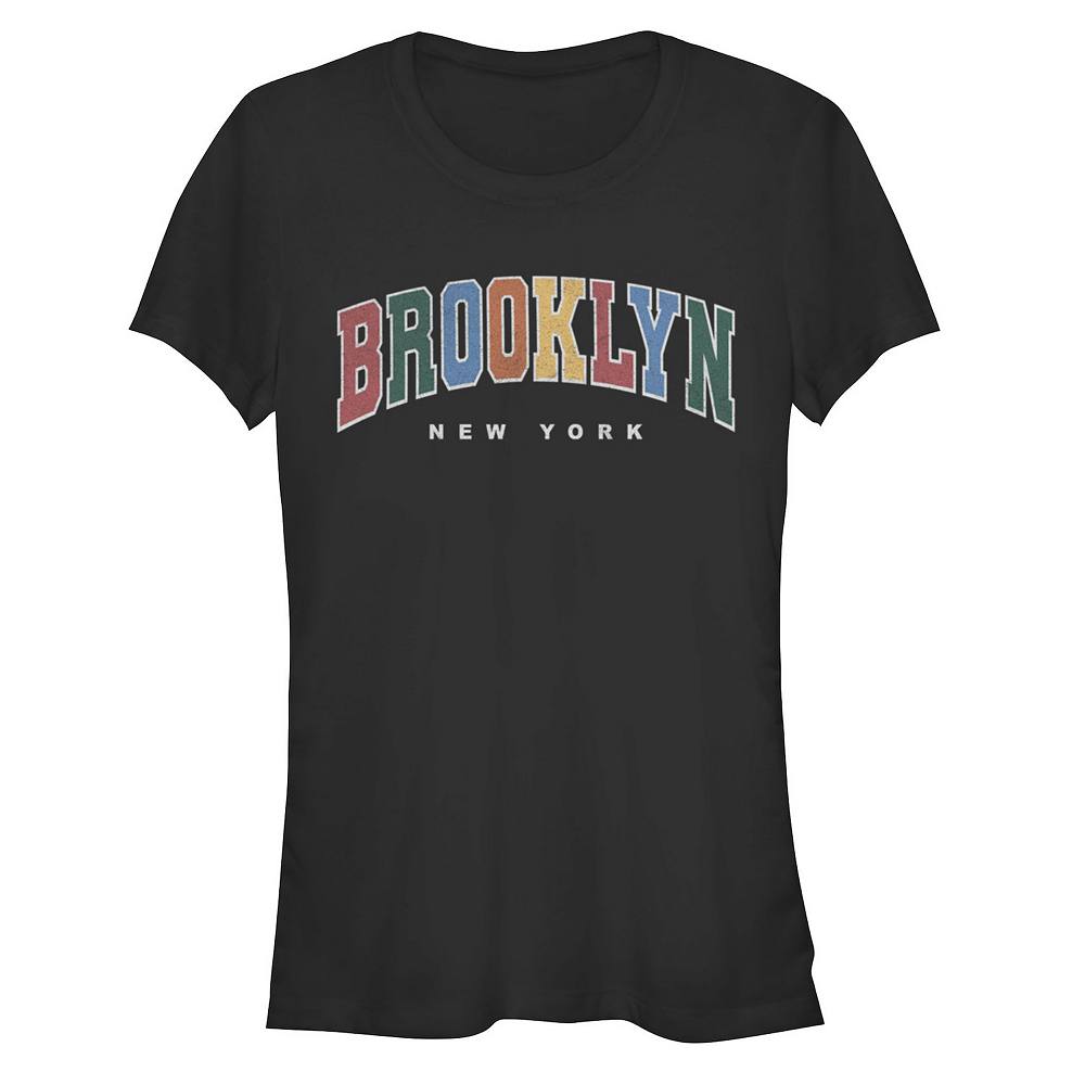 

Детская футболка с ярким графическим рисунком Brooklyn New York, черный