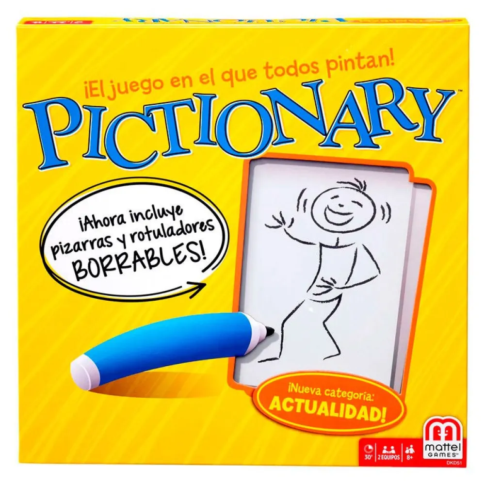 

Настольная игра Pictionary от Mattel Games (испанский вариант), мультиколор