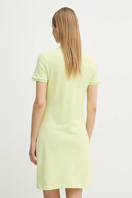 Платье мини Lacoste, зеленое — фото 3