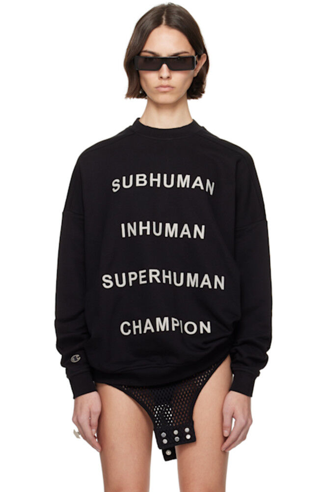 

Черная толстовка Champion Edition Jumbo Rick Owens