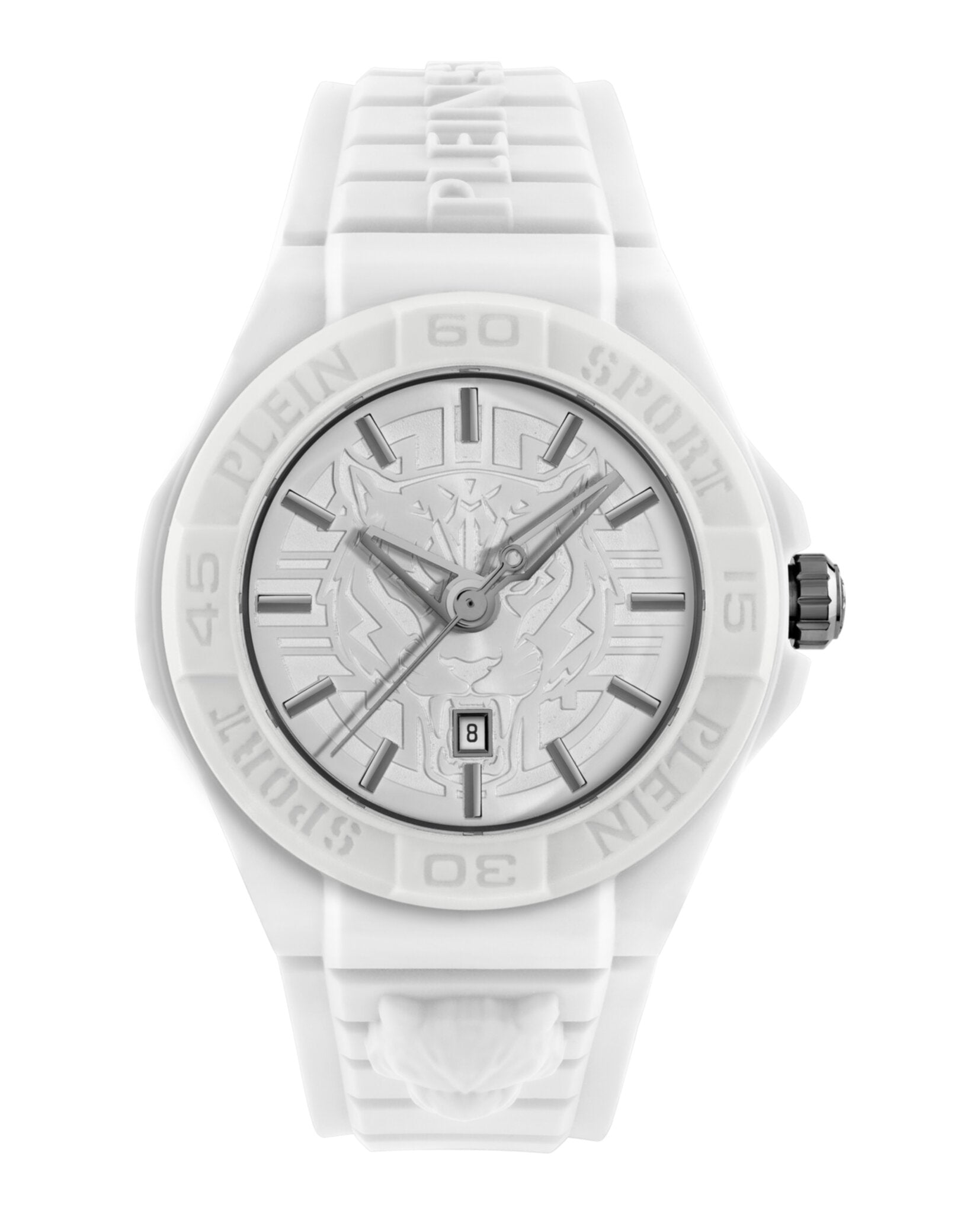 

Новые бесстрашные силиконовые часы PLEIN SPORT, цвет white/white/silver