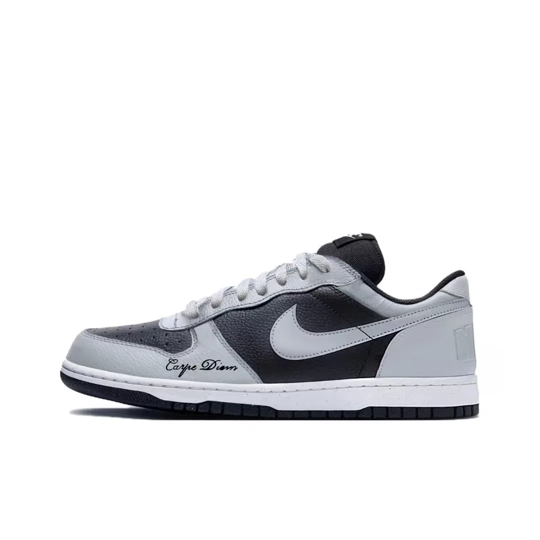 Кроссовки скейтбординговые низкие Nike Big Black Gray Mantra серо-черные
