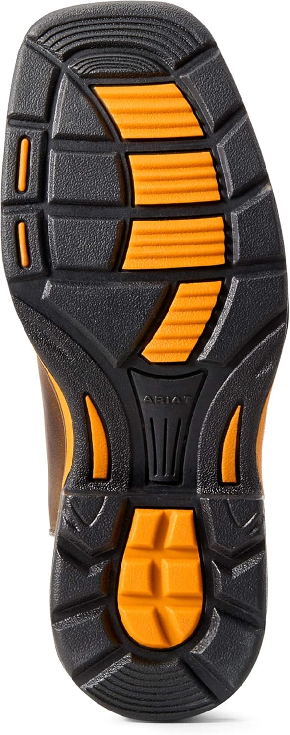 Ботинки ARIAT Unisex-Child Workhog с широкой квадратной ноской для работы, черный — фото 3