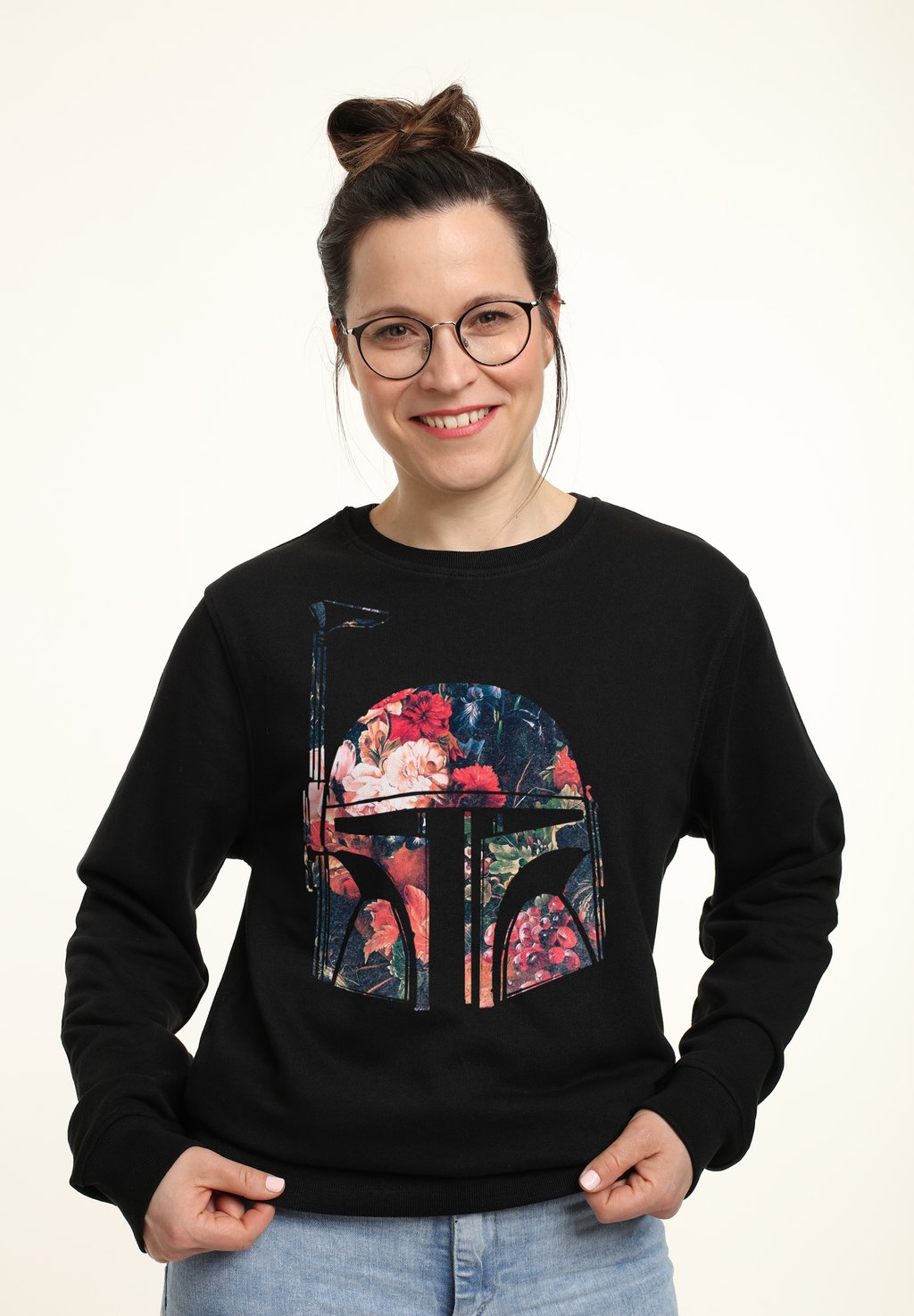 

Толстовка STAR WARS: CLASSIC BOBBA FLORAL Star Wars, черный