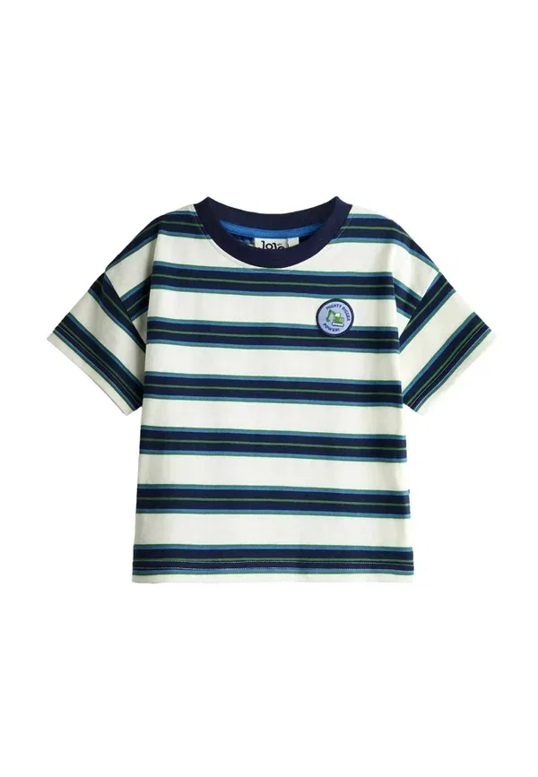 Футболка Regular fit с аппликацией Jojo Maman Bébé, темно-синяя полоска