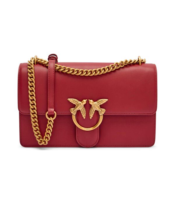 

Кожаная сумка через плечо Love One Classic Pinko, красный