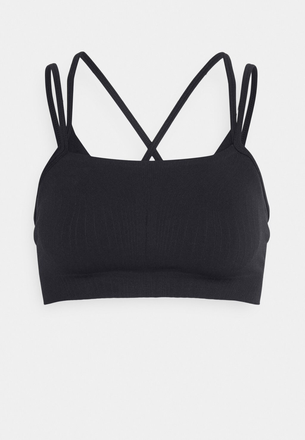 Легкая поддержка спортивного бюстгальтера INDY SEAMLESS BRA Nike Performance, черный — фото 2