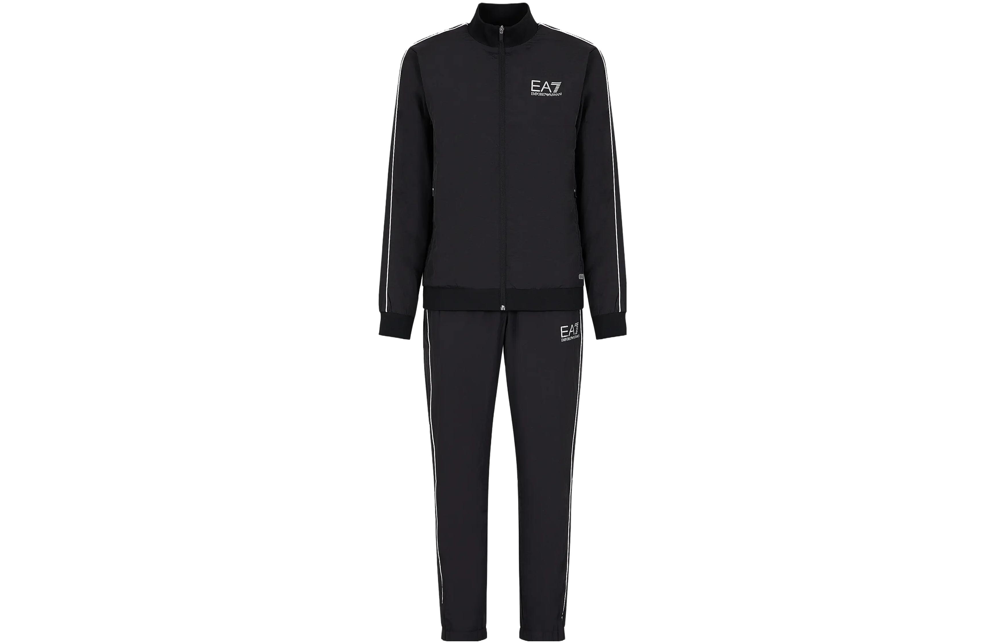 

EA7 FW23 Повседневная спортивная одежда Мужская черная EMPORIO ARMANI