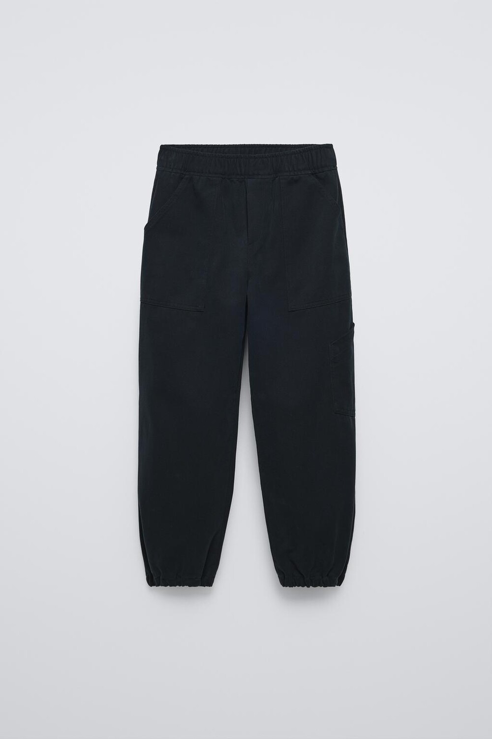 

Мягкие качественные эластичные брюки ZARA, черный