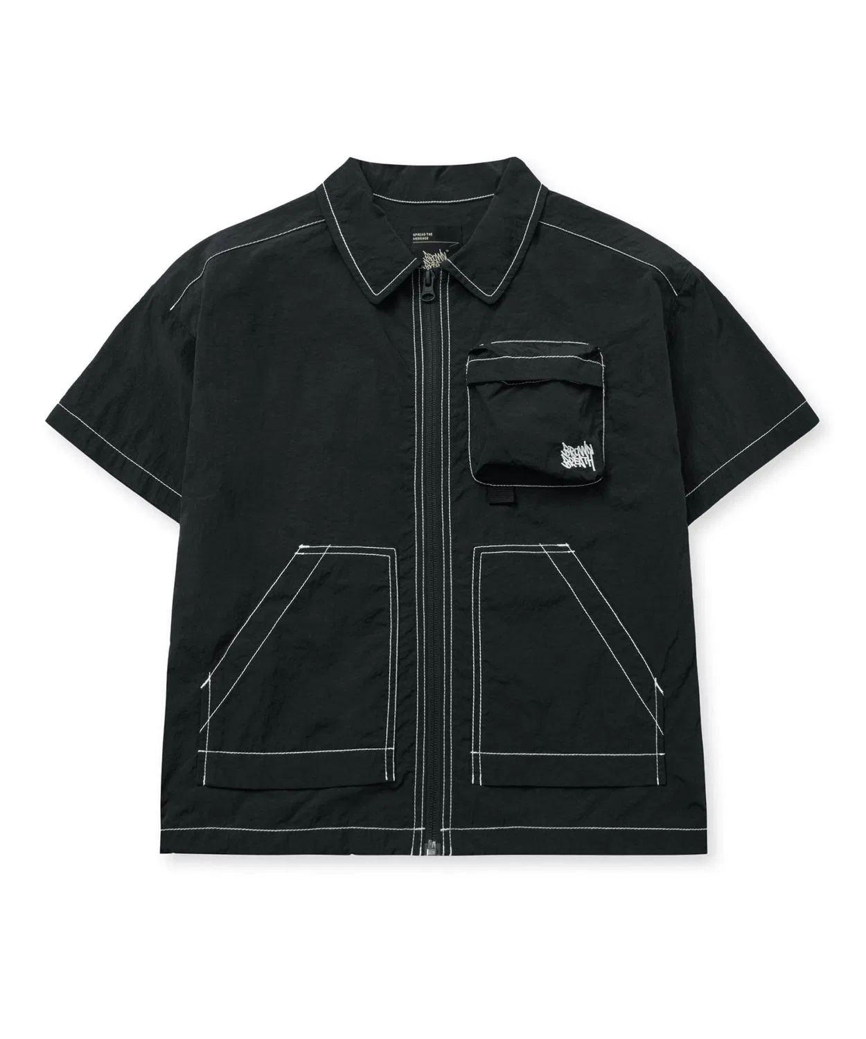 Детская чёрная куртка Kids Tag Multi Pocket Zip Up от Brownbreath Kids — фото 3
