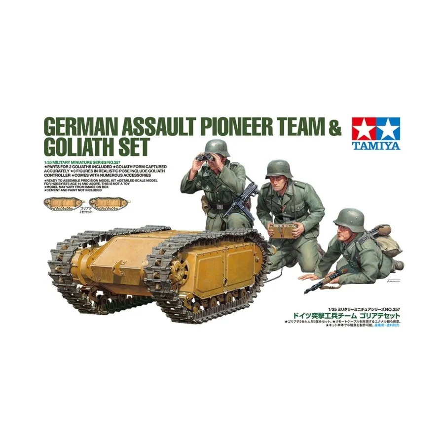 

Немецкая штурмовая пионерская группа и Голиаф, Military Models - 1/35 Scale