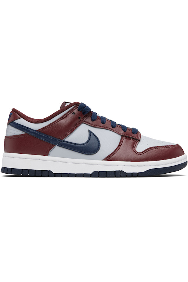 

Nike Кроссовки Dunk Low Retro бордового и серого цвета