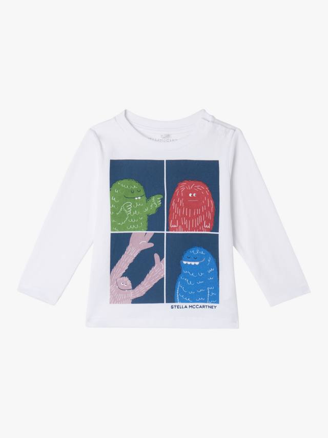

Детская хлопковая футболка с длинным рукавом Yeti Postcard Stella McCartney Kids