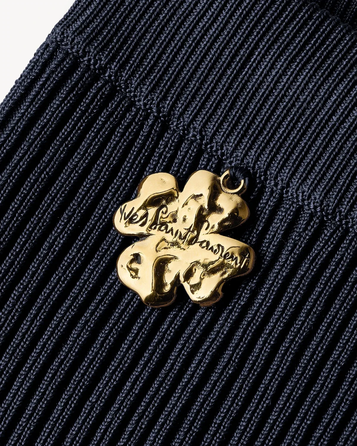 Велосипедные шорты в рубчик Saint Laurent, синий — фото 3