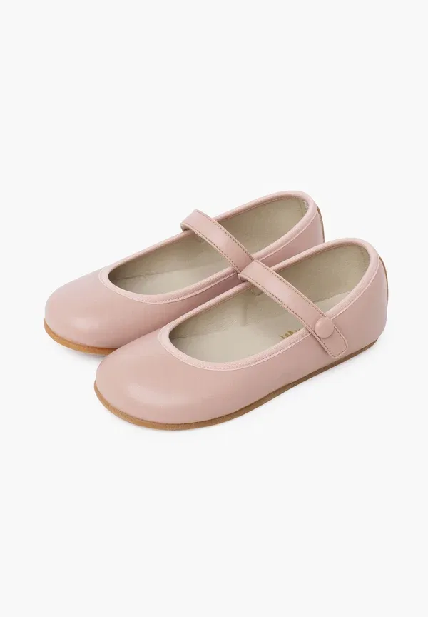 Туфли-лодочки Pisamonas Merceditas comunión barefoot tira adherente botón ankle strap ballet pumps, розовый — фото 2