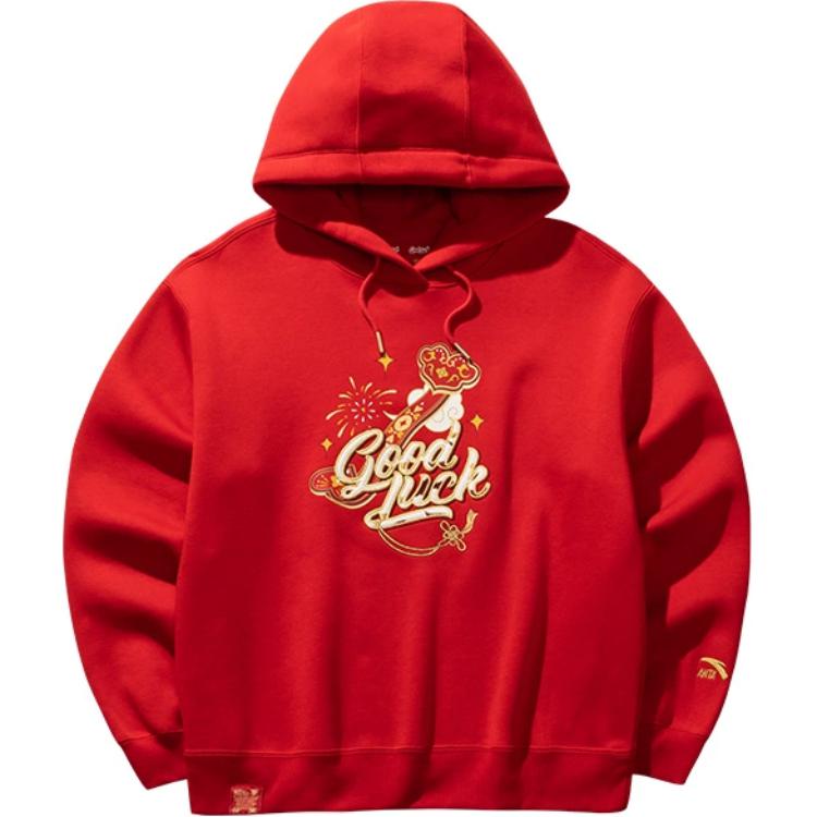 

ANTA Толстовка Good Things Happen женская насыщенный красный