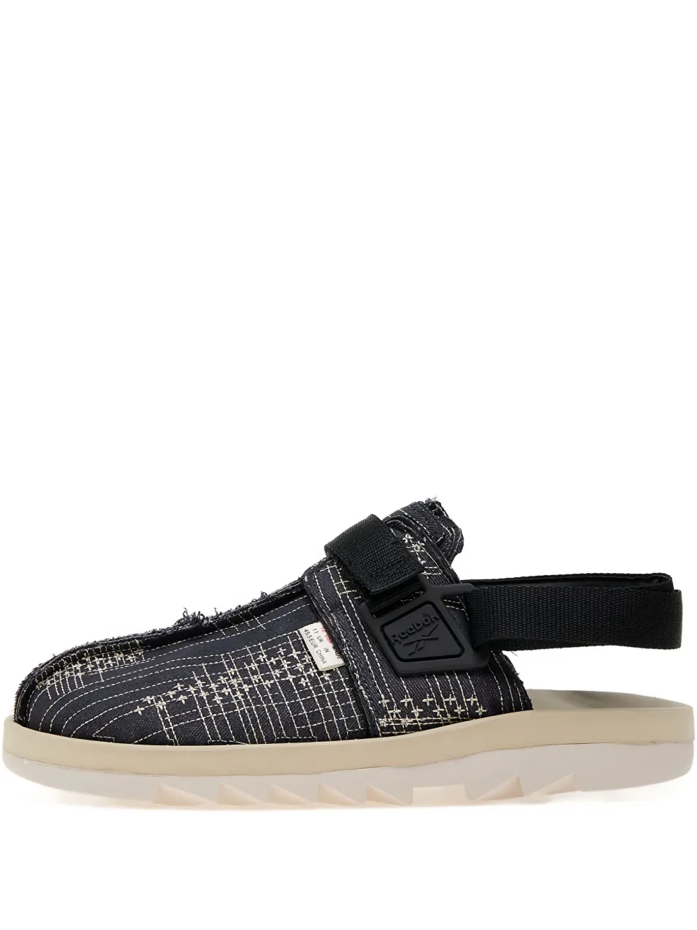 

Шлепанцы с ремешком и графическим принтом REEBOK, черный