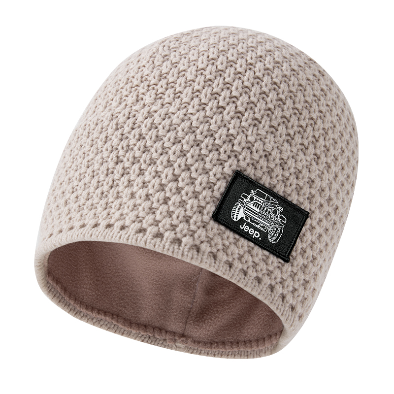 

Вязаная шапка из полиэстера Unisex Jeep, dusty розовый