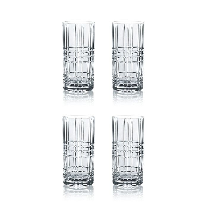

Стаканы для лонгдринка Nachtmann Square Highball, набор из 4 шт, белый