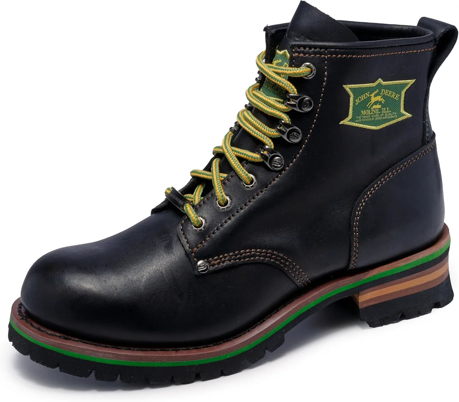 

Мужские рабочие ботинки Skechers John Deere Cascades из кожи с шнуровкой, черный