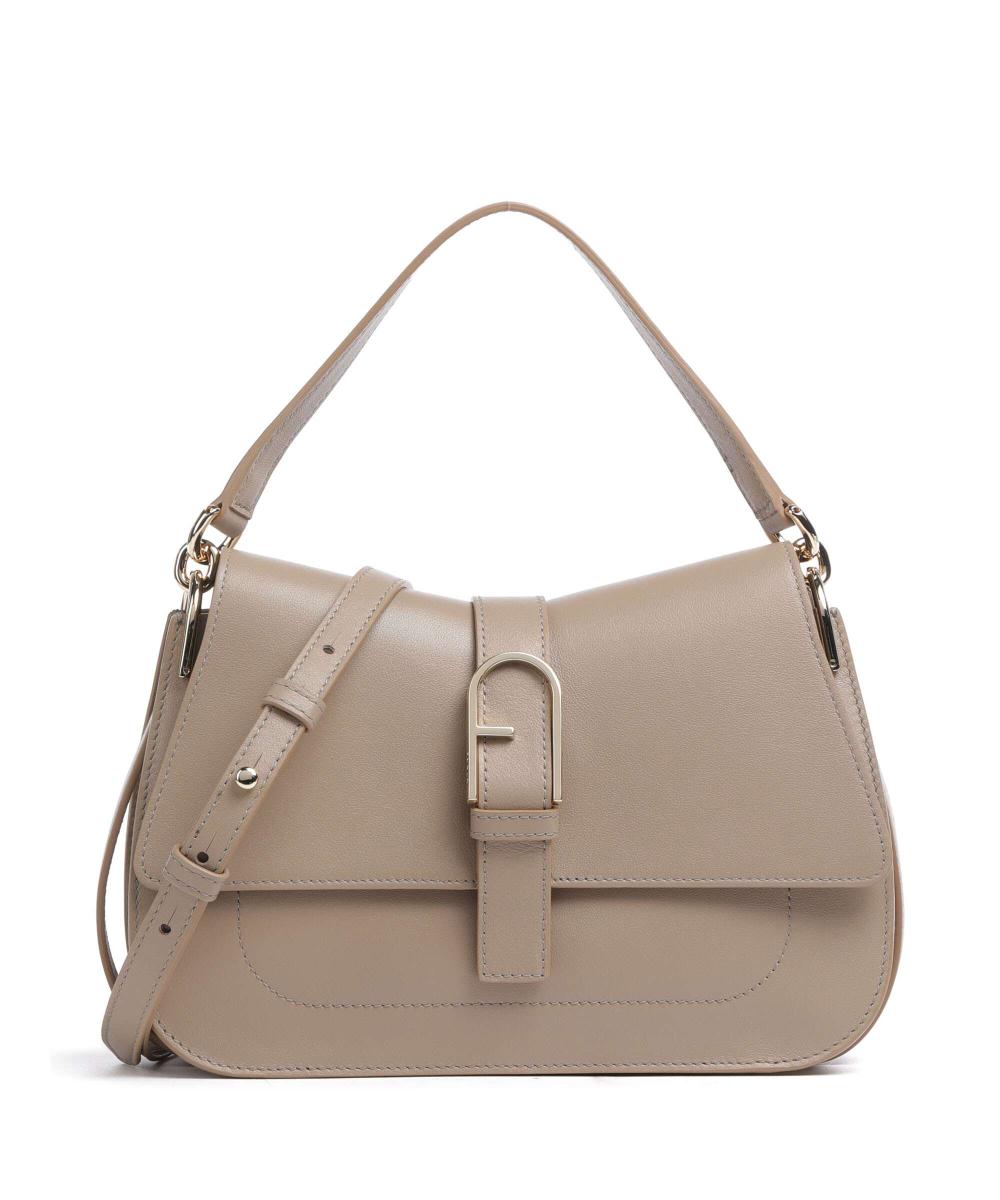 

Сумка Flow m из мелкозернистой кожи Furla, коричневый